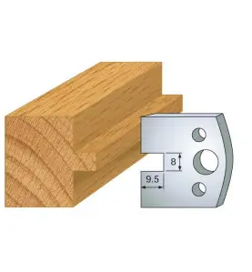 Jeu De 2 Contre-Fers Profiles Ht.40Mm N°95 ref 801.095 Leman