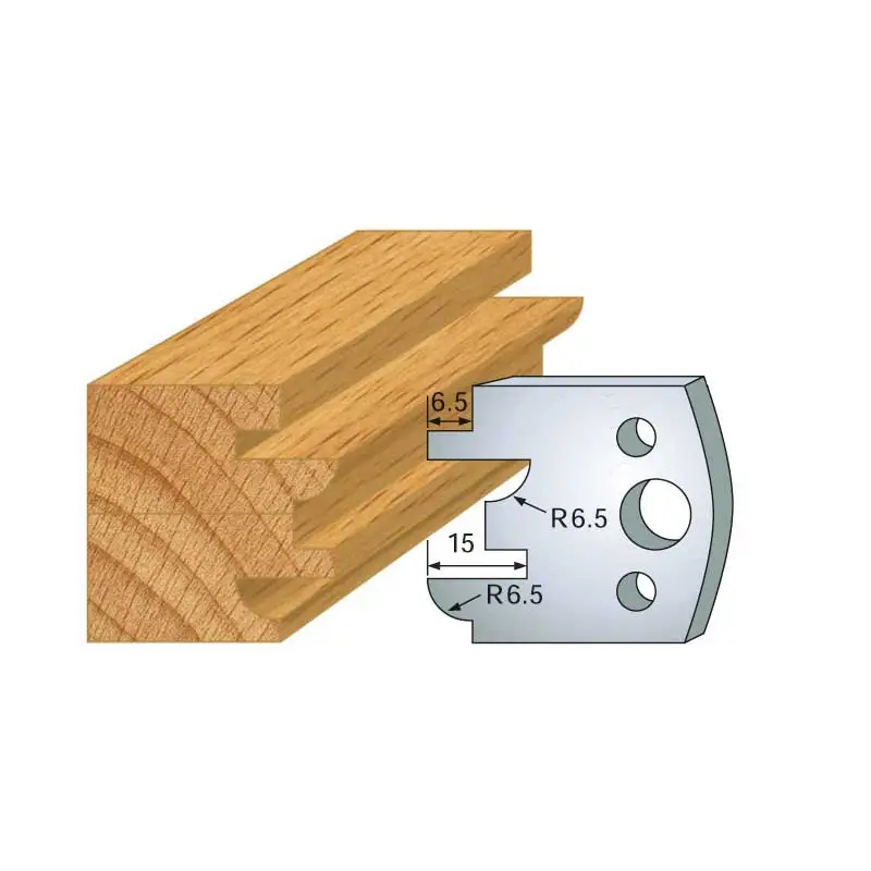 Jeu De 2 Contre-Fers Profiles Ht.40Mm N°96 ref 801.096 Leman