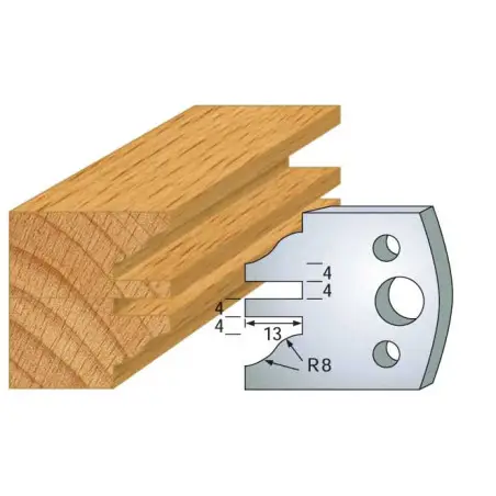 Jeu De 2 Contre-Fers Profiles Ht.40Mm N°97 ref 801.097 Leman