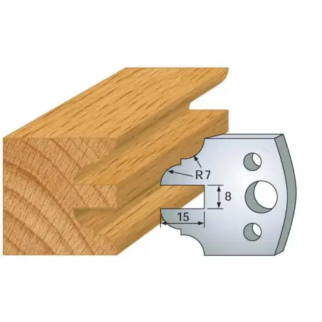Jeu De 2 Contre-Fers Profiles Ht.40Mm N°99 ref 801.099 Leman
