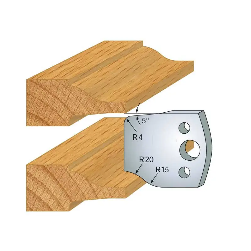 Jeu De 2 Contre-Fers Profiles Ht.40Mm N°100 ref 801.100 Leman