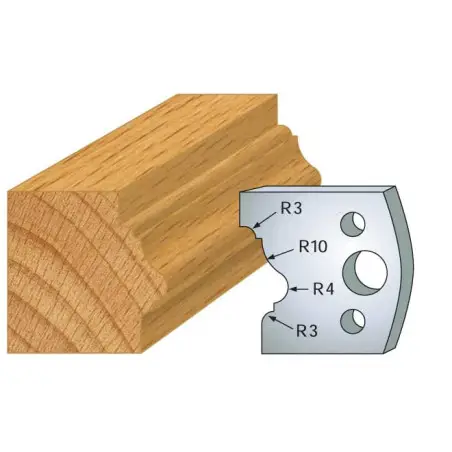 Jeu De 2 Contre-Fers Profiles Ht.40Mm N°102 ref 801.102 Leman