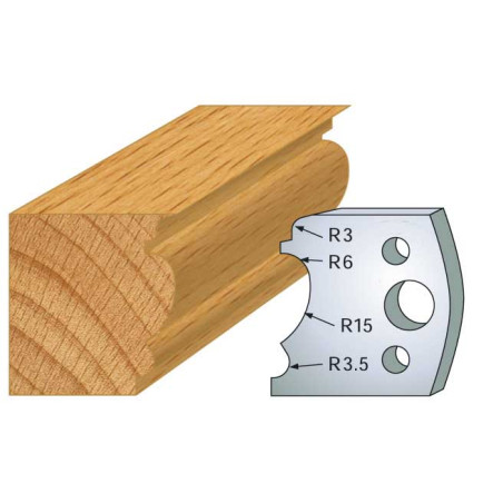 Jeu De 2 Contre-Fers Profiles Ht.40Mm N°104 ref 801.104 Leman