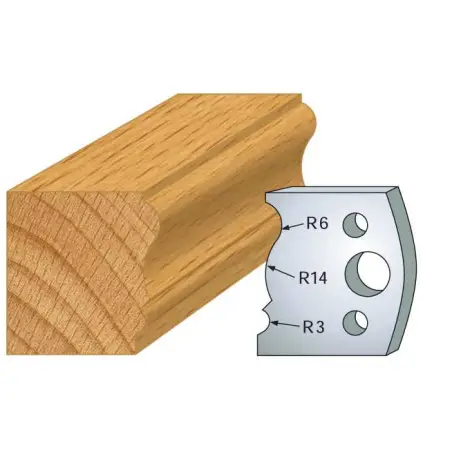 Jeu De 2 Contre-Fers Profiles Ht.40Mm N°106 ref 801.106 Leman