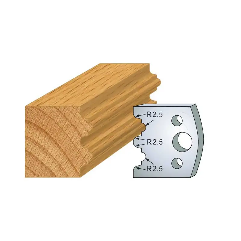 Jeu De 2 Contre-Fers Profiles Ht.40Mm N°108 ref 801.108 Leman