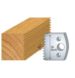 Jeu De 2 Contre-Fers Profiles Ht.40Mm N°117 ref 801.117 Leman