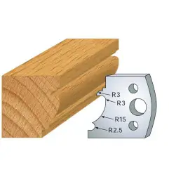 Jeu De 2 Contre-Fers Profiles Ht.40Mm N°121 ref 801.121 Leman