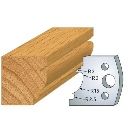 Jeu De 2 Contre-Fers Profiles Ht.40Mm N°121 ref 801.121 Leman