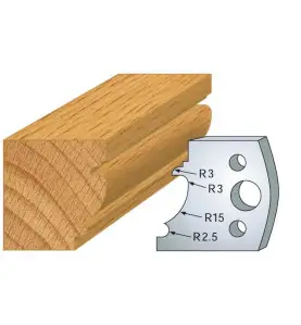 Jeu De 2 Contre-Fers Profiles Ht.40Mm N°121 ref 801.121 Leman