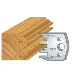 Jeu De 2 Contre-Fers Profiles Ht.40Mm N°124 ref 801.124 Leman