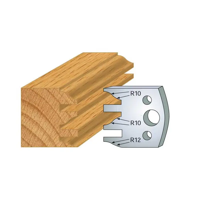 Jeu De 2 Contre-Fers Profiles Ht.40Mm N°124 ref 801.124 Leman