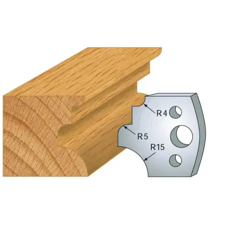 Jeu De 2 Contre-Fers Profiles Ht.40Mm N°129 ref 801.129 Leman