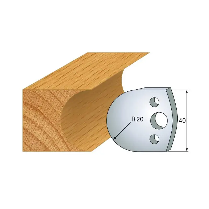 Jeu De 2 Contre-Fers Profiles Ht.40Mm N°131 ref 801.131 Leman