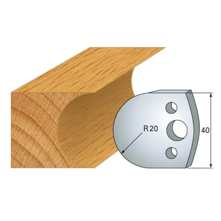 Jeu De 2 Contre-Fers Profiles Ht.40Mm N°131 ref 801.131 Leman