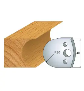 Jeu De 2 Contre-Fers Profiles Ht.40Mm N°131 ref 801.131 Leman