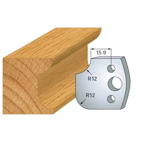 Jeu De 2 Contre-Fers Profiles Ht.40Mm N°176 ref 801.176 Leman