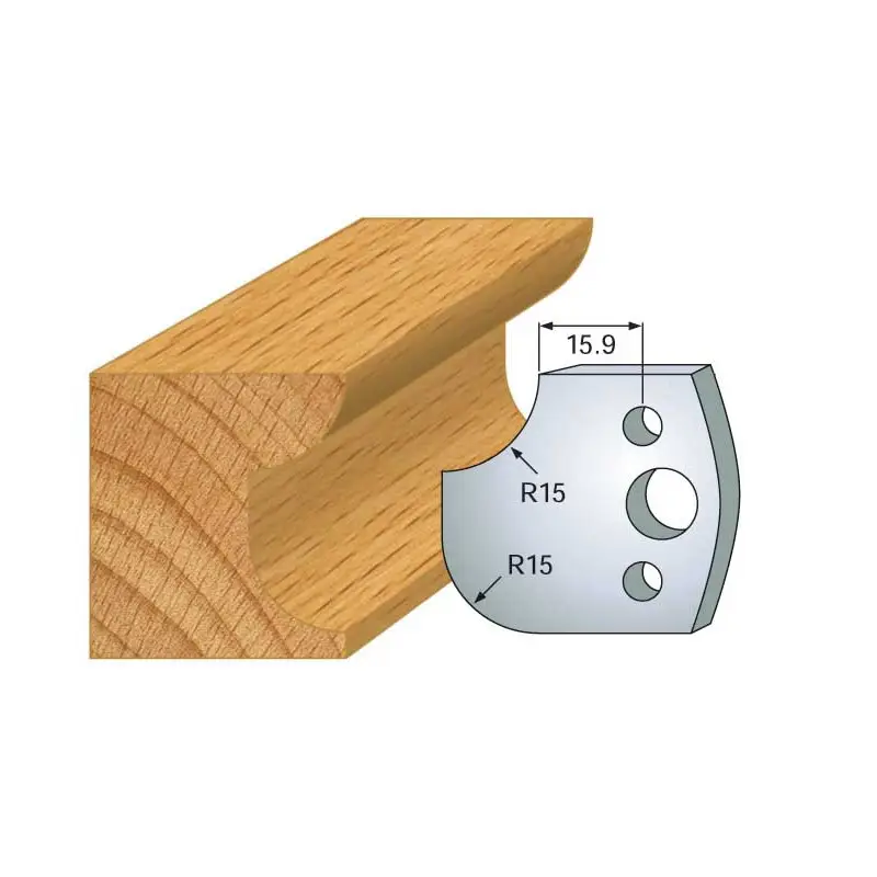 Jeu De 2 Contre-Fers Profiles Ht.40Mm N°177 ref 801.177 Leman