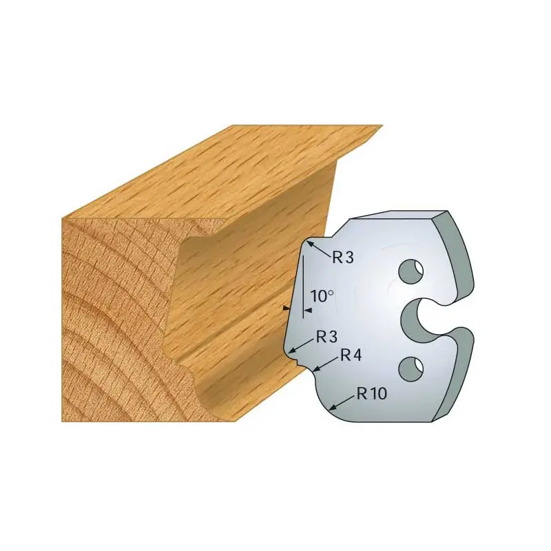 Jeu De 2 Fers Profiles Acier Ht.50Mm N°208 ref 855.208 Leman
