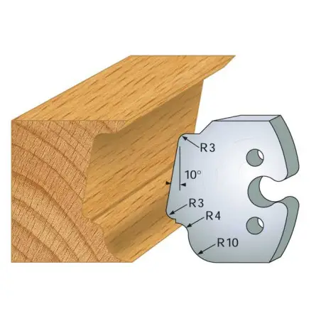 Jeu De 2 Fers Profiles Acier Ht.50Mm N°208 ref 855.208 Leman