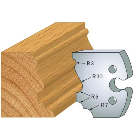 Jeu De 2 Fers Profiles Acier Ht.50Mm N°210 ref 855.210 Leman