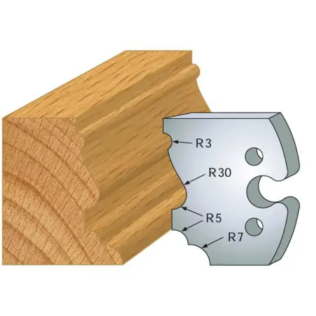 Jeu De 2 Fers Profiles Acier Ht.50Mm N°210 ref 855.210 Leman