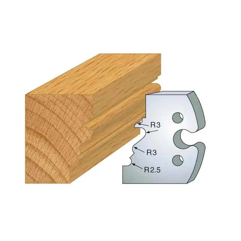 Jeu De 2 Fers Profiles Acier Ht.50Mm N°213 ref 855.213 Leman