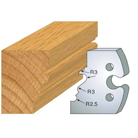 Jeu De 2 Fers Profiles Acier Ht.50Mm N°213 ref 855.213 Leman