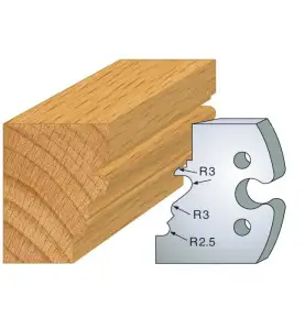 Jeu De 2 Fers Profiles Acier Ht.50Mm N°213 ref 855.213 Leman