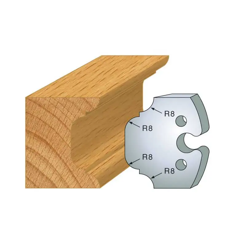 Jeu De 2 Fers Profiles Acier Ht.50Mm N°214 ref 855.214 Leman