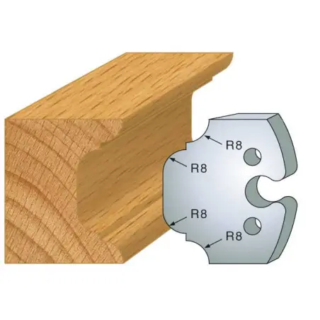 Jeu De 2 Fers Profiles Acier Ht.50Mm N°214 ref 855.214 Leman