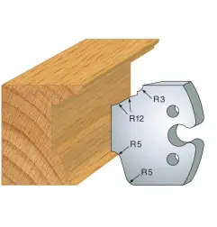 Jeu De 2 Fers Profiles Acier Ht.50Mm N°217 ref 855.217 Leman