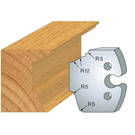 Jeu De 2 Fers Profiles Acier Ht.50Mm N°217 ref 855.217 Leman