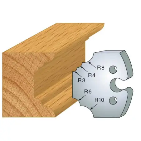 Jeu De 2 Fers Profiles Acier Ht.50Mm N°220 ref 855.220 Leman