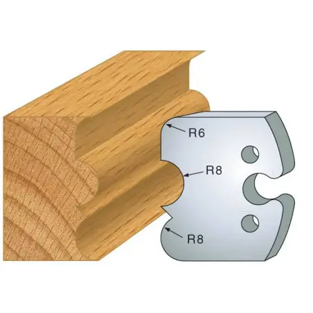 Jeu De 2 Fers Profiles Acier Ht.50Mm N°221 ref 855.221 Leman