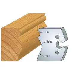 Jeu De 2 Fers Profiles Acier Ht.50Mm N°222 ref 855.222 Leman
