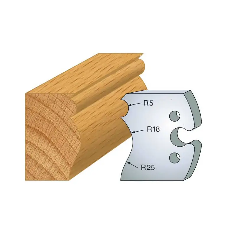 Jeu De 2 Fers Profiles Acier Ht.50Mm N°222 ref 855.222 Leman