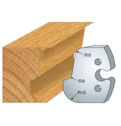 Jeu De 2 Fers Profiles Acier Ht.50Mm N°224 ref 855.224 Leman