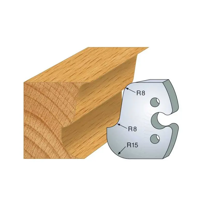 Jeu De 2 Fers Profiles Acier Ht.50Mm N°224 ref 855.224 Leman