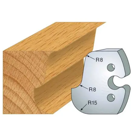 Jeu De 2 Fers Profiles Acier Ht.50Mm N°224 ref 855.224 Leman
