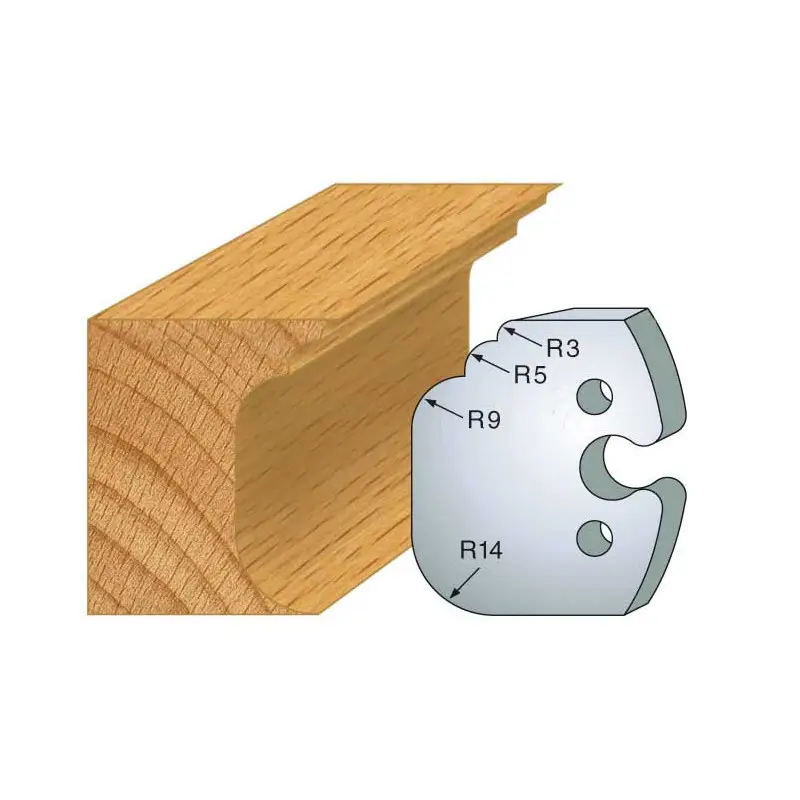Jeu De 2 Fers Profiles Acier Ht.50Mm N°225 ref 855.225 Leman