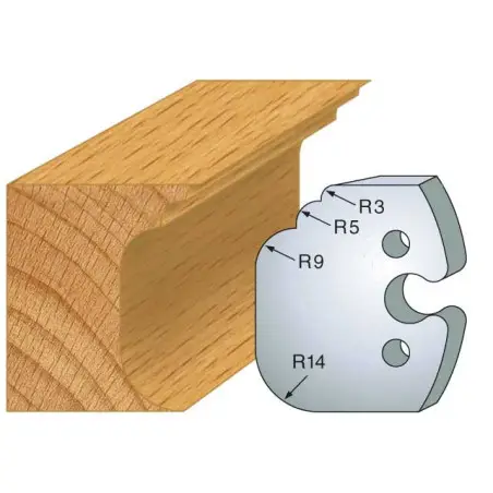 Jeu De 2 Fers Profiles Acier Ht.50Mm N°225 ref 855.225 Leman
