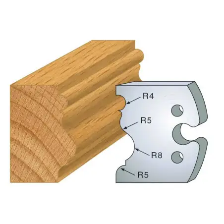 Jeu De 2 Fers Profiles Acier Ht.50Mm N°228 ref 855.228 Leman