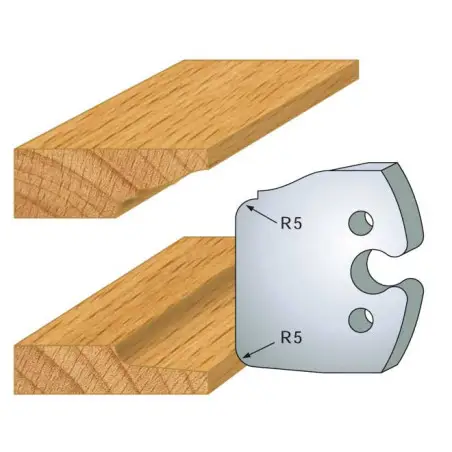 Jeu De 2 Fers Profiles Acier Ht.50Mm N°231 ref 855.231 Leman