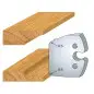Jeu De 2 Fers Profiles Acier Ht.50Mm N°231 ref 855.231 Leman