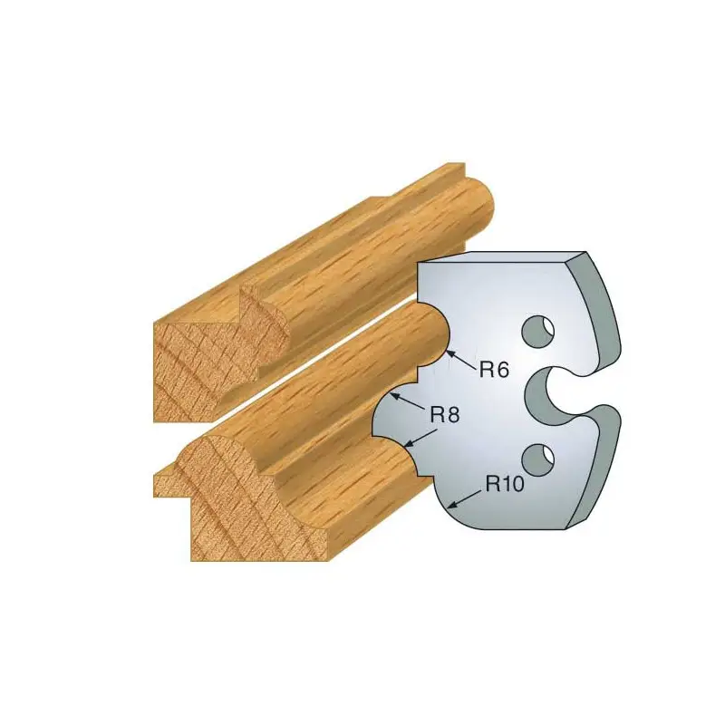 Jeu De 2 Fers Profiles Acier Ht.50Mm N°233 ref 855.233 Leman