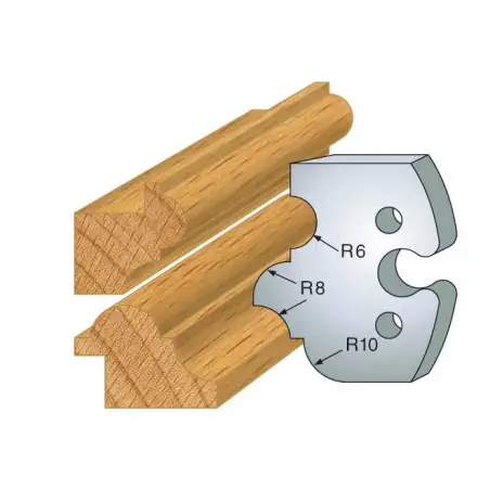 Jeu De 2 Fers Profiles Acier Ht.50Mm N°233 ref 855.233 Leman