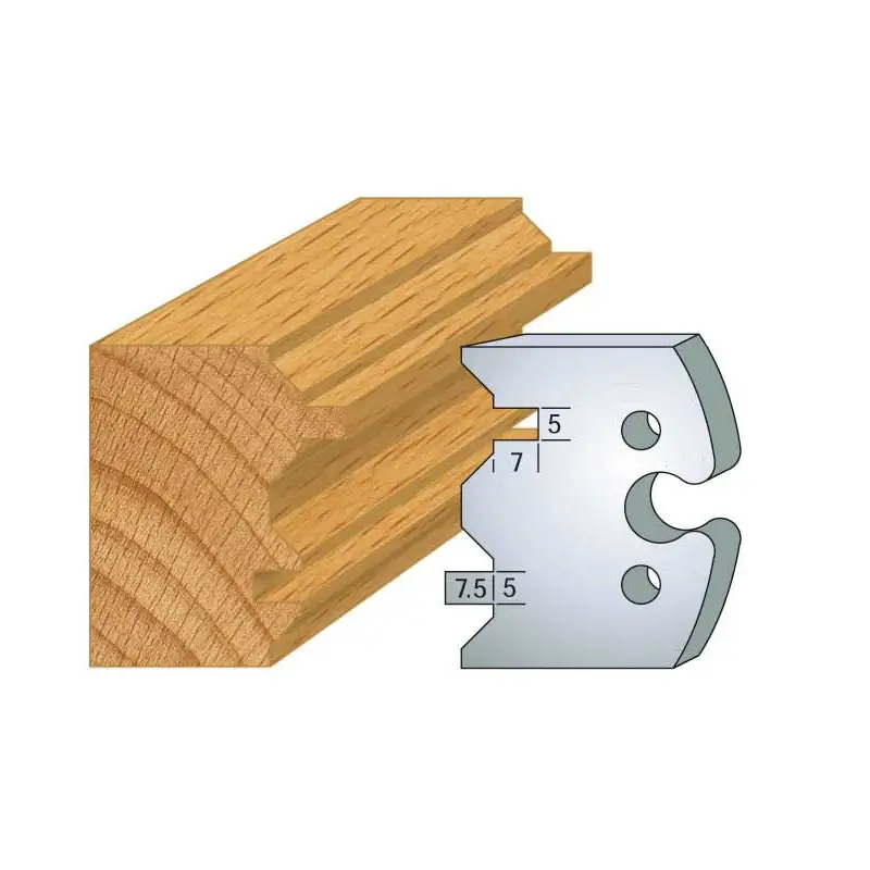 Jeu De 2 Fers Profiles Acier Ht.50Mm N°239 ref 855.239 Leman