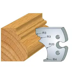 Jeu De 2 Fers Profiles Acier Ht.50Mm N°243 ref 855.243 Leman