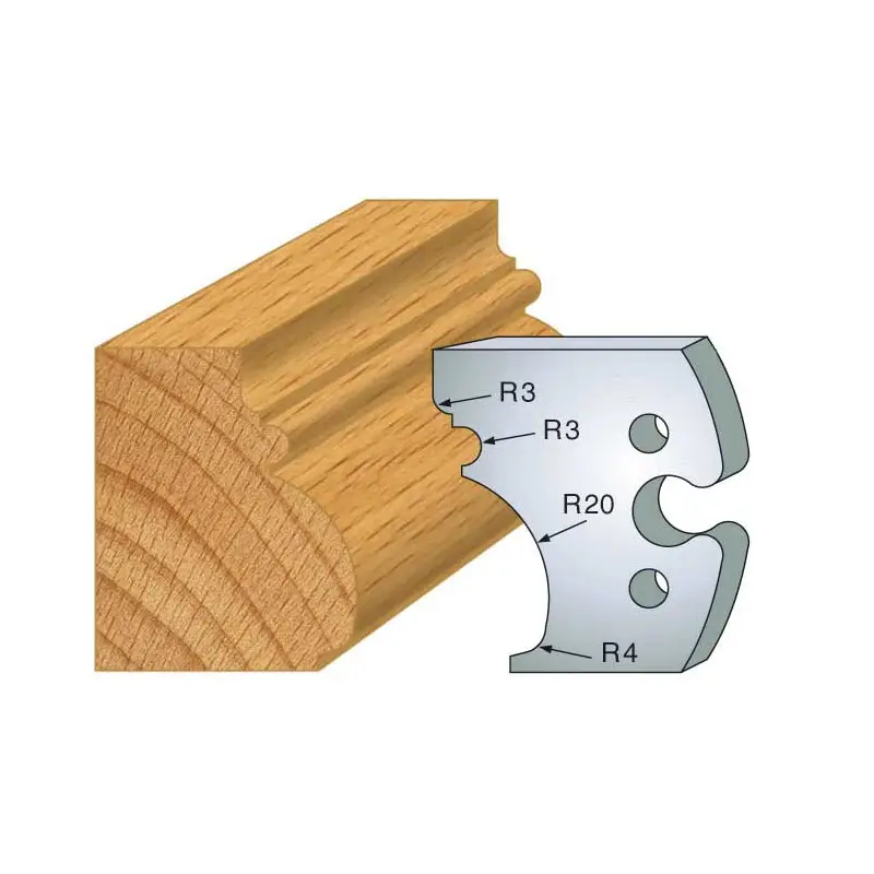 Jeu De 2 Fers Profiles Acier Ht.50Mm N°243 ref 855.243 Leman