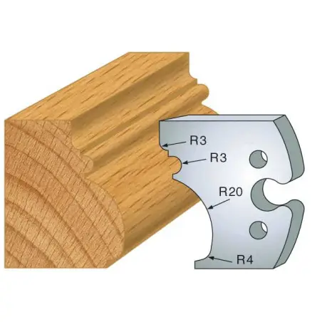 Jeu De 2 Fers Profiles Acier Ht.50Mm N°243 ref 855.243 Leman